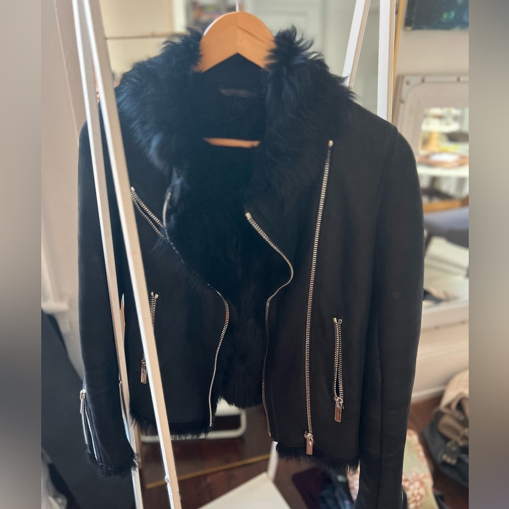 Nour Hammour Shearling Jacket